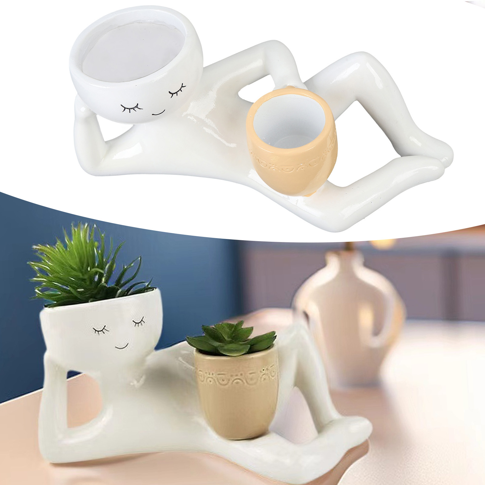 Succulent Set - Doniczka na sukulenty, kreatywna, przewiewna doniczka