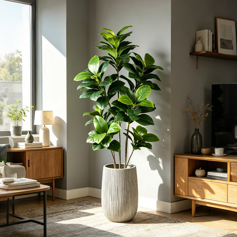Fiddle Leaf Fig - Sztuczne drzewo banjanowe o dużych rozmiarach