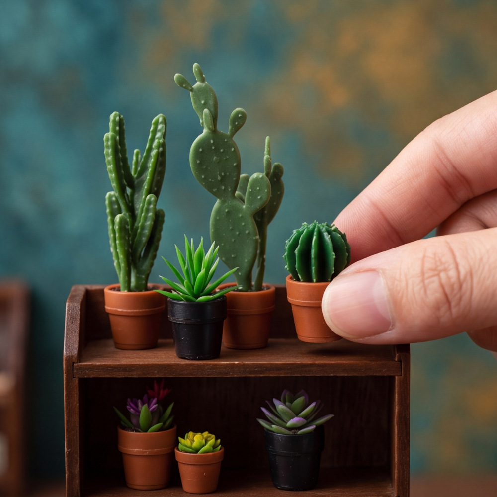 8 szt. Miniaturowych, plastiko – Succulent Set recenzja i cena