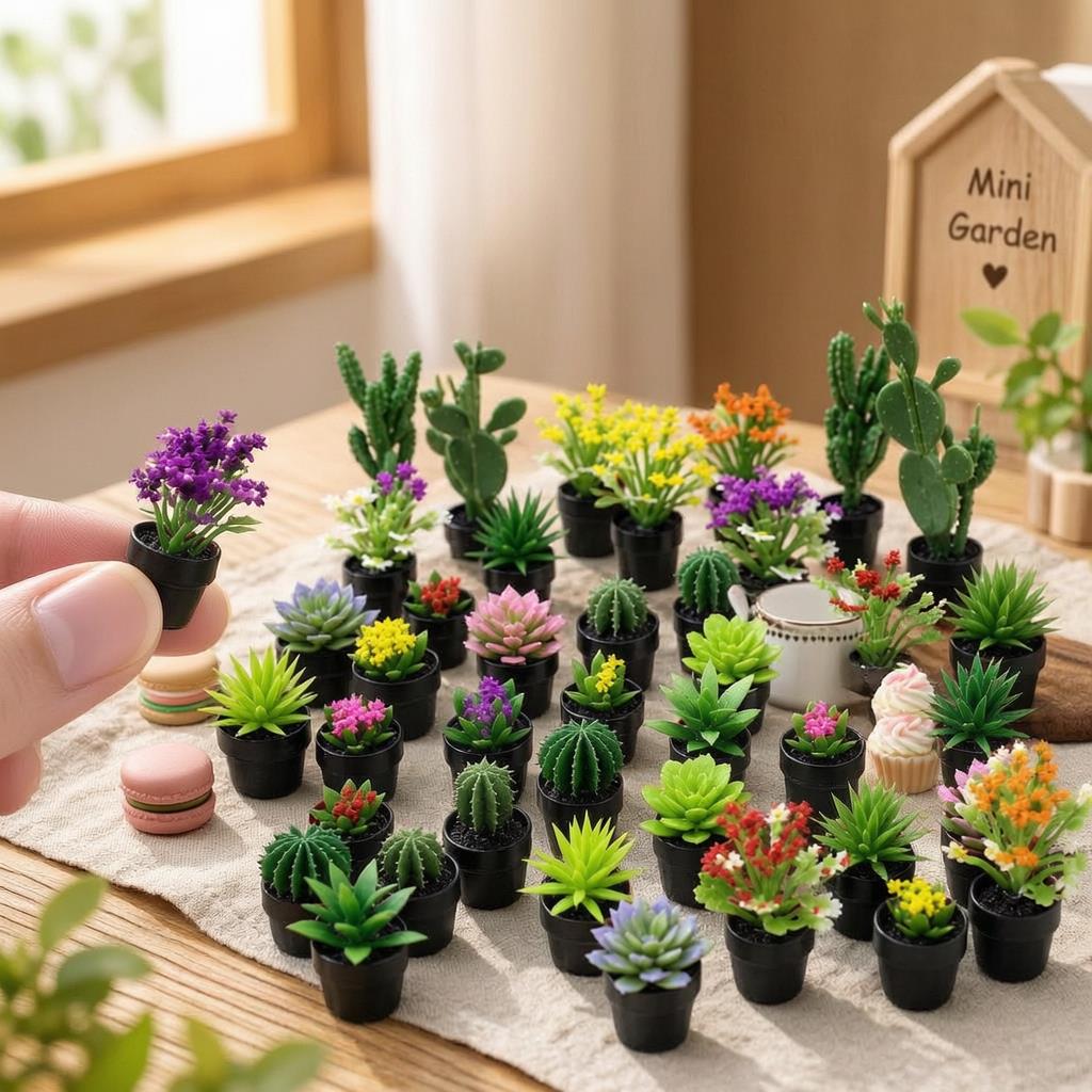 8 szt. Miniaturowych, plastiko – Succulent Set recenzja i cena