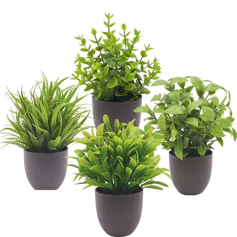 Sztuczna zielona roślina bonsa – Succulent Set recenzja i cena